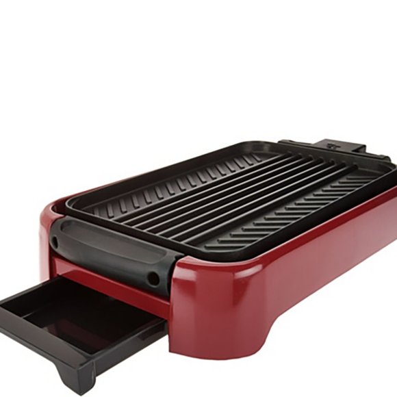 cook's Kitchen Cooks Essentials Reversible Grill Griddle W Glass
